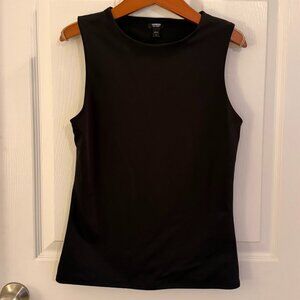 Express Body Contour High Compression Crew Neck Tank Black Size Medium
